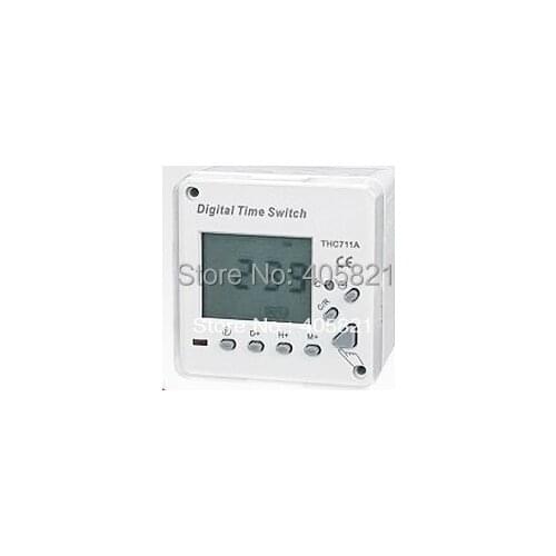 Electronic timer THC711A AC 220V 8A Digital LCD Power Programmable Timer Switch Time Relay
