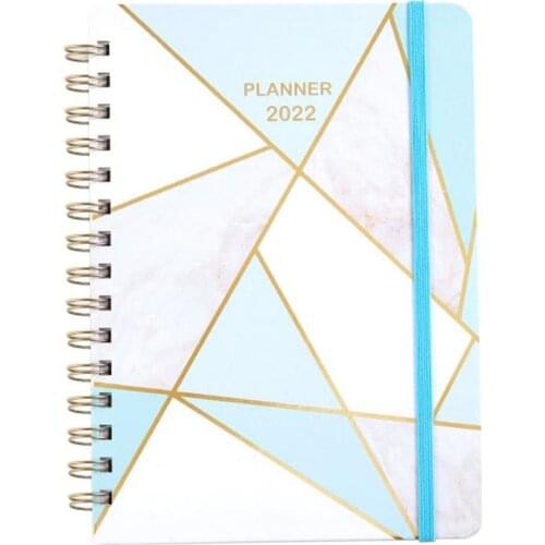 2022 Notebooks Daily Weekly Monthly Plan Agenda Student Planner Spiral Organizer Schedules Stationery Office School Supplies HOT