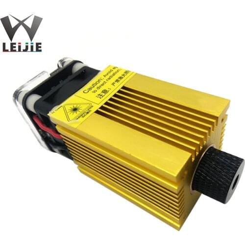 Focusable Adjustable 3P 445nm 500mW / 1000mW /2 500mW Blue Laser Engraving Module High Power Dot Laser Head