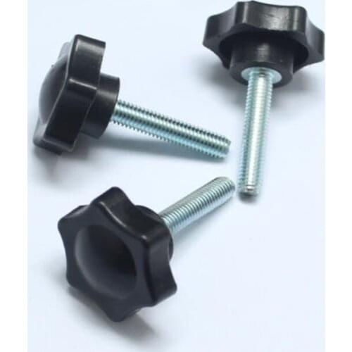 M8 Hex Plastic Head Knob Screws Handle Twist Screw Hexagon Tighten Adjust Bolts Size 12mm-100mm