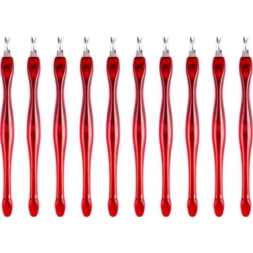 5pc Stainless Steel Cuticle Pusher Nail Art Manicure Tool For Cut Dead Skin Fork Nipper Pusher Trimmer Cuticle Remover