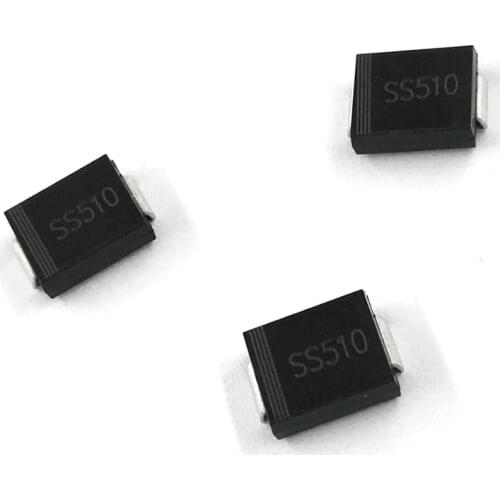 MCIGICM 50pcs smc smd DIODE SCHOTTKY 100V 5A do-214ab Schottky diode ss510