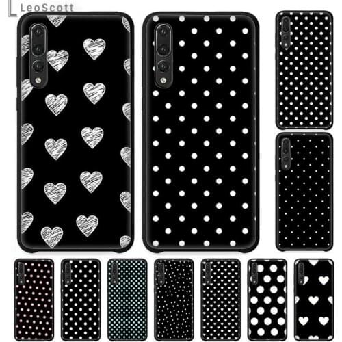Polka dot art cute Phone Case For Huawei honor Mate P 9 10 20 30 40 Pro 10i 7 8 a x Lite nova 5t Soft Silicone Shell Cover Funda