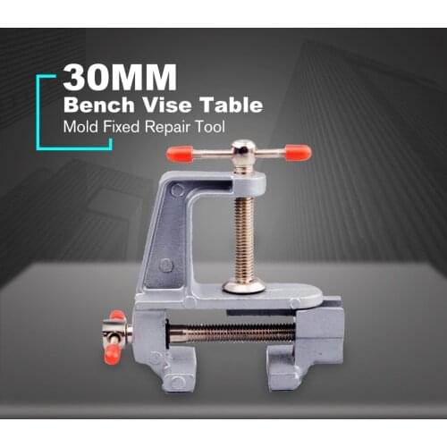 35MM Table Vise Bench Clamp Mini Bench Vise Table Screw Vise Aluminium Alloy for DIY Craft Mold Fixed Repair Tools Woodworking