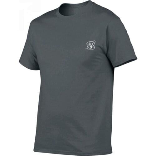 2021 Summer New Printed SikSilk Casual Sports Short-Sleeved Fashion Trend Breathable Quick-Drying Round Neck T-Shirt Top