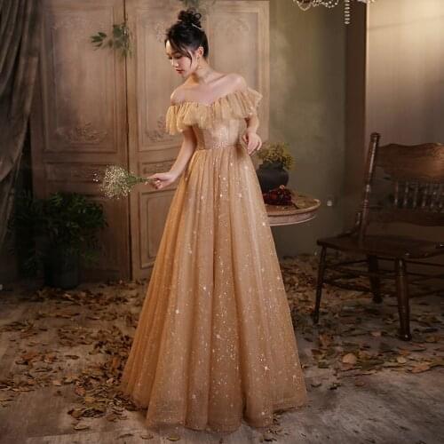 Ruffles Boat Neck Short Sleeves Plus size A-line Floor-length Evening Dresses Lace Elegant Woman Formal Party Prom Dress