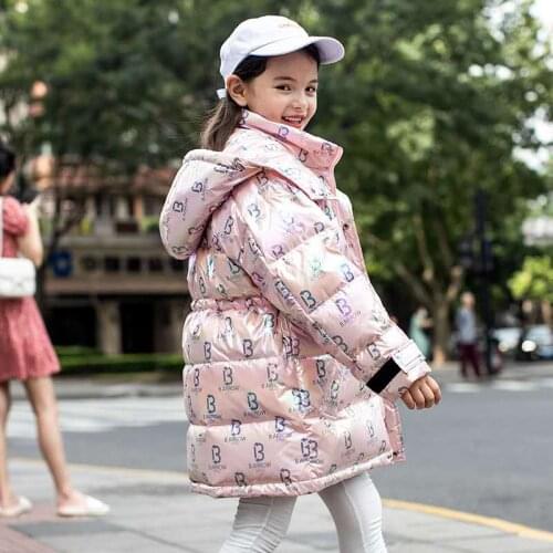 -30℃ children clothes 2020 big girls Teen clothing warm down cotton winter jackets hooded coat thicken outerwear kids parka 2