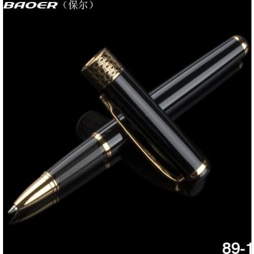 Baoer Pen Metal Roller Ball Pen 0.7 mm Luxury Ballpoint Pen for Office School Supplies Business Gift