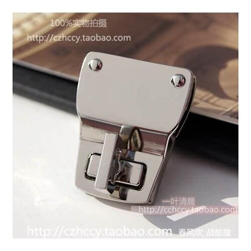 Diy handmade accessories upscale package 4.3CM * 3.5CM trapezoidal twist lock locking bag silver