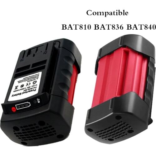 Replacement BAT810 36V 6.0Ah Cordless Electric Drill Li-ion Rechargeable Battery for Bosch Power Tools Batteries BAT836 BAT840