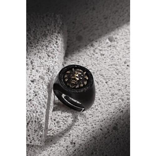 Special design to suit everyone Frnch Lion Figures Zircon Gemstone Tumbled Adjustable Ring FRJ60016-116-B From turkey