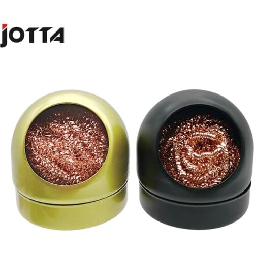 Black/Gold Welding Soldering Solder Iron Clip Cleaner Cleaning Steel with Sponge and Holder