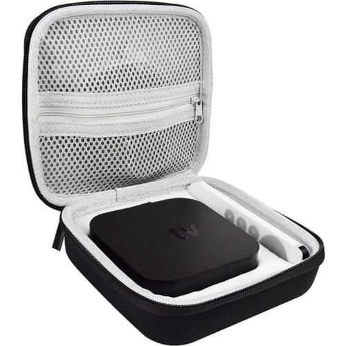 Set Top TV Box Carrying Bag For Apple TV 4K 2nd Gen Storage Tote TV Set-top Protection Bag Hard Shell For Apple TV Accessories