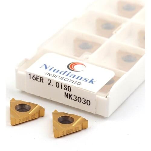 16ER 0.5 0.75 1.0 1.25 1.5 1.75 2.0 2.5 3.0 3.5 ISO NK3030 CNC Lathe Turning Carbide Inserts Machining Cut Standard Thread Tools