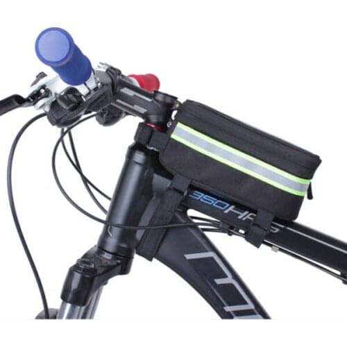 Bicycle Bag Cycling Bike Frame Mobile Phones Holder Bags Case Pouch Riding Accessories QW