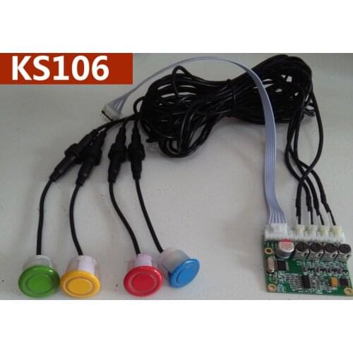 Waterproof ultrasonic sensor Ultrasonic distance measurement module KS106 4 probe IIC/TTL serial 13.8cm-600cm ranging module