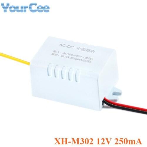 XH-M302 AC-DC Power Supply Adapter Module 12V 250MA Switch Switching Power Supply 110-220V Output 12V3W Converter Board Module
