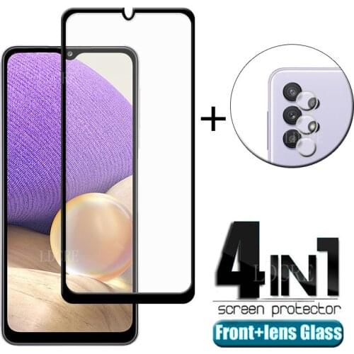 4-in-1 For Samsung Galaxy A32 Glass For Samsung A32 Tempered Glass For Samsung A51 A71 A31 A41 M21 M51 M31S A02S A32 Lens Glass