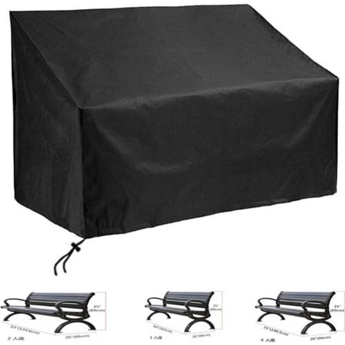 Outdoor 2/3/4-Seat Bench Cover, Durable and Waterproof Patio Furniture Sofa Cover, Outdoor Furniture Cover Dustproof Rainproof