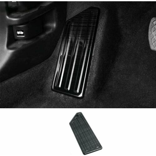 For Honda CR-V CRV 2017-2020 2021 Black Steel Footrest Pad Pedal Cover Trim 1PCS car modification
