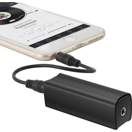 Home Stereo Car Audio System Ground Loop Noise Filter Isolator with 3.5mm Cable