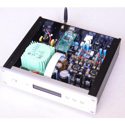 Finished Dual AK4497EQ Balanced DAC HIFI Coaxial fiber USB decoder DSD512 with Bluetooth 5.0