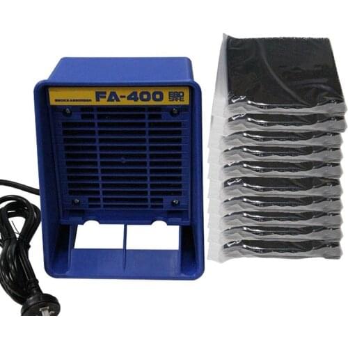ABSF 220V Fa-400 Solder Iron Smoke Absorber,Esd Fume Extractor,Smoking Instrument,With 10 Pc Activated Sponge Eu Plug