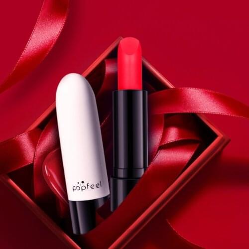 POPFEEL Ensational Lipstick, Lip Makeup, Matte Finish, Nudes, Pink, Red, Plum Lip Color, Divine Wine