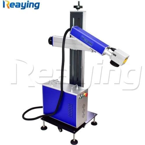 50W Raycus laser marking machine fiber metal engraver with CE FDA certifications