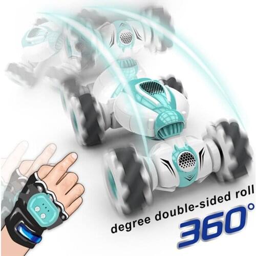 Twist RC Car S-012 2.4G Mini Remote Control RC Car Stunt Double-Side Rotary Car Gesture Induction Twisting Drift Off-Road Cars