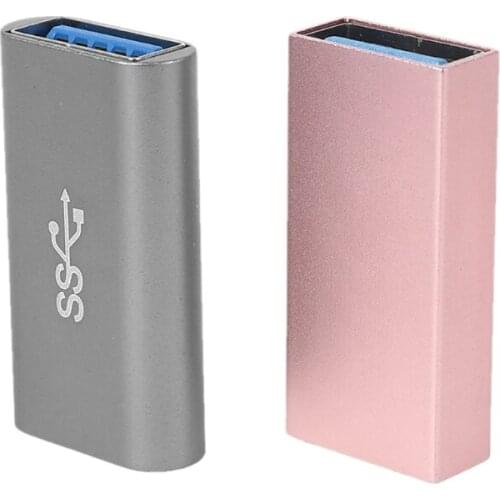 Metal USB 3.0 Female to Female Adapter High Speed USB 3.0 Coupler Extender Converter for PC Laptop USB Data Cable