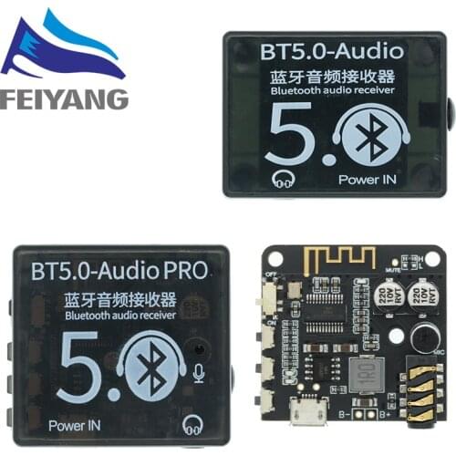 Mini Bluetooth 5.0 Decoder Board Audio Receiver BT5.0 PRO MP3 Lossless Player Wireless Stereo Music Amplifier Module With Case