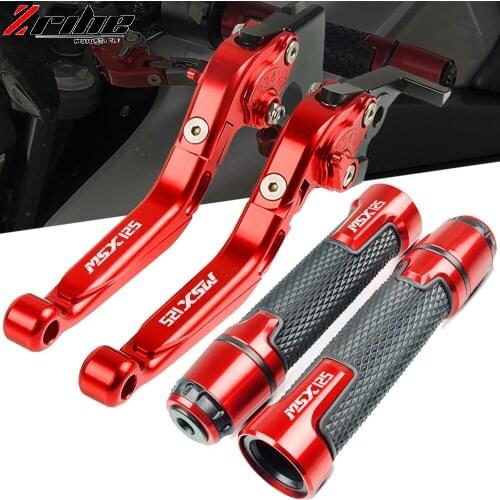 Motorcycle CNC aluminum Brake Clutch Levers Handlebar knobs Handle Hand Grips For Honda MSX125 MSX 125 2014 2015 2016 2017