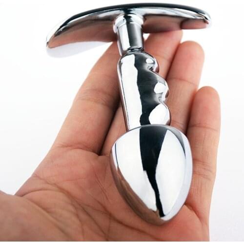 New Thread Anal Plug Stainless Steel Spiral Stimulation Massager SM Products Jewelry Metal Butt Plug Sex Toy for Couples Women