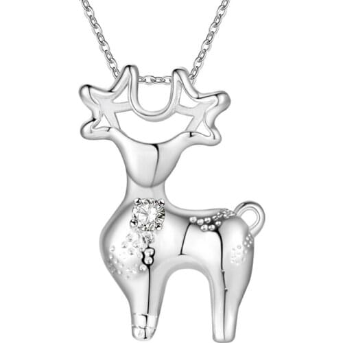 Wholesale jewelry silver plated Fashion jewelry chains necklace pendant AN1964