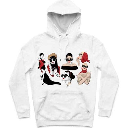 REAL American US SIZE Custom Highclass Woman 3D Sublimation print Hoodies with plus size 3XL 4XL 5XL 6XL