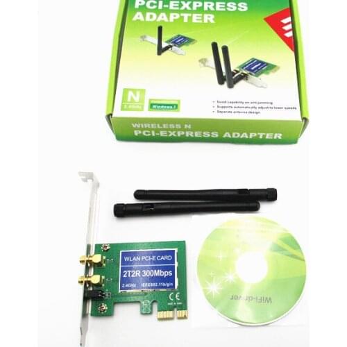 PCI-e PCI Express 300M 802.11b/g/n Wireless WiFi Card Adapter for Desktop Laptop
