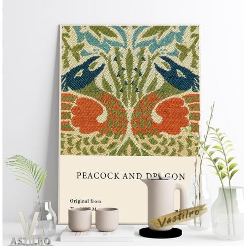 William Morris Botanical Fabric Designs Poster Arts Crafts Movement Floral Pattern Print Wall Picture Living Room Home Decor