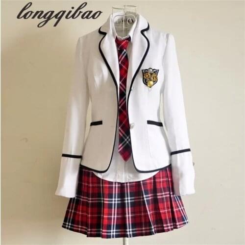 Students long-sleeved school uniforms Japan and South Korea JK uniforms junior high school boys and girls students suit