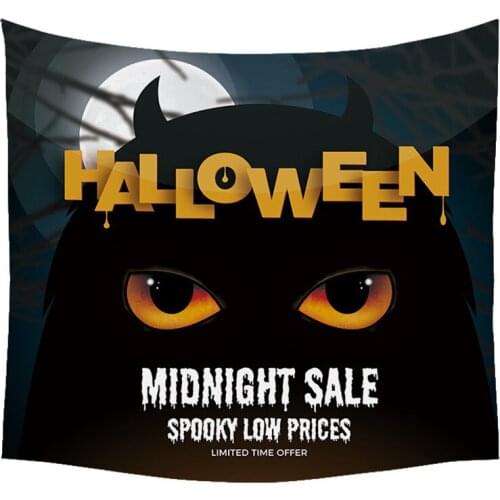 Halloween Party Supplies Horror Ghost Pumpkin Tapestry Home Decor Wall Hanging Home Decor Wall Blanket Decoration for Bedroom