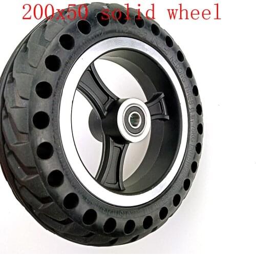200x50 Explosion-proof Electric Bike Scooter tyres and Wheel hub 8 inch 200*50 Motorcycle Solid wheel Tires Bee Hive Holes