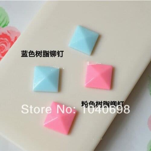 10pcs/lot 12*12mm cute make-up rivet model resin flat back cabochon for DIY phone,nail art decoration Jewelry Making Findings