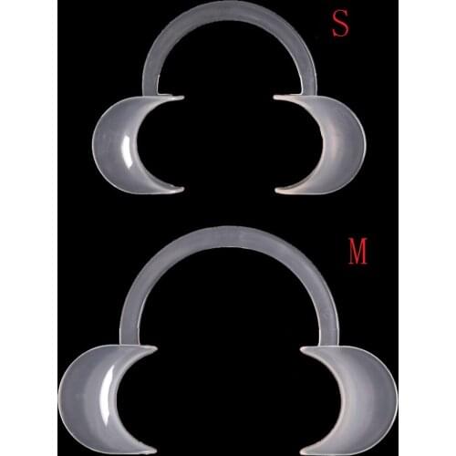 2pcs C Type Autoclavable Dental Teeth Whitening Lip & Cheek Retractor Dentist Mouth Opener Repeat Use