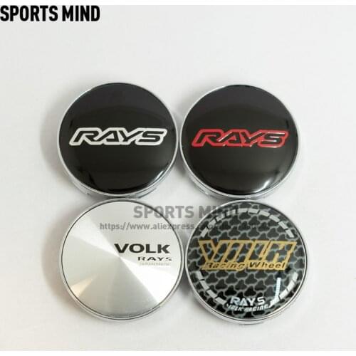 20PCS/lot 60MM RAYS VOLK Logo Car Wheel Center Caps Wheel Hub Caps for Japan Tokyo Rim TE37 Time Attack