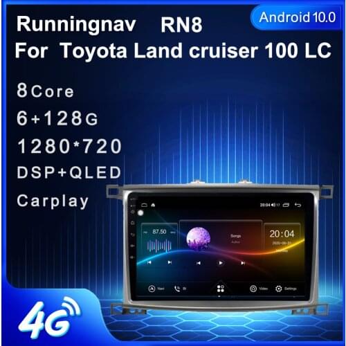 4G LTE Android 10.1/9/8.1 For Toyota Land cruiser 100 LC 100 Multimedia Stereo Car DVD Player Navigation GPS Radio