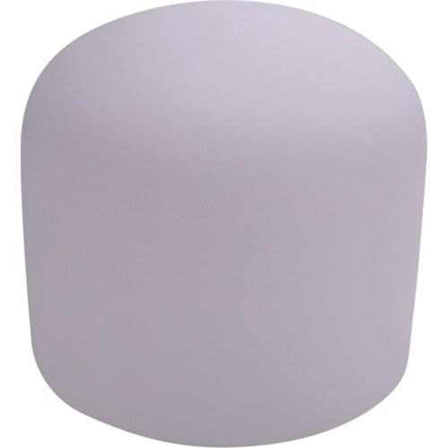 8 Inch 432Hz Singing Bowl Perfect Sound Note Chakra Frosted Quartz Crystal Meditation with Rubber Ring