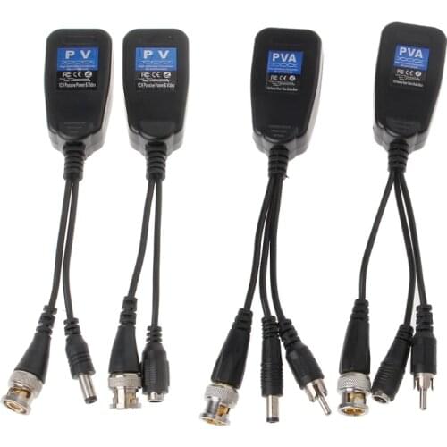 8MP Passive Video Balun Video Power Transfer to RJ45 Transceiver For High Definition 5MP 8MP CVI/TVI/AHD Cameras