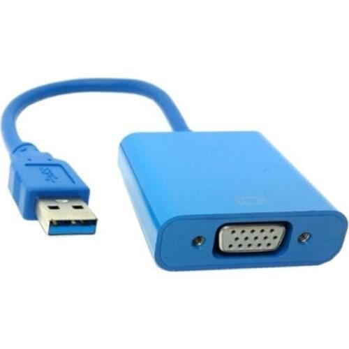 USB3.0 to VGA Adapter Video Graphic Card Display External Cable Converter High Quality for Win 7/8