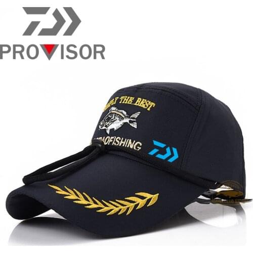 2021 Summer DAIWA Fishermen Hat Adjustable Fishing Sunshade Sport Baseball Hat Daiwa Men Fishermen Hat Cycling Windproof Hat