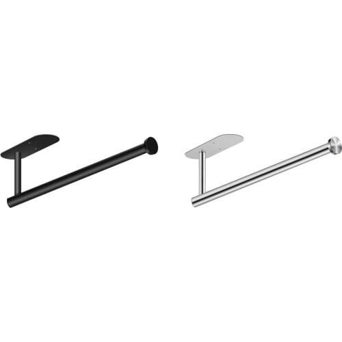 Paper Towel Holder Under Cabinet Paper Towel Rack Stainless Steel Wall Mount Towel Paper Holder for Kitchen, Bathroom Retail